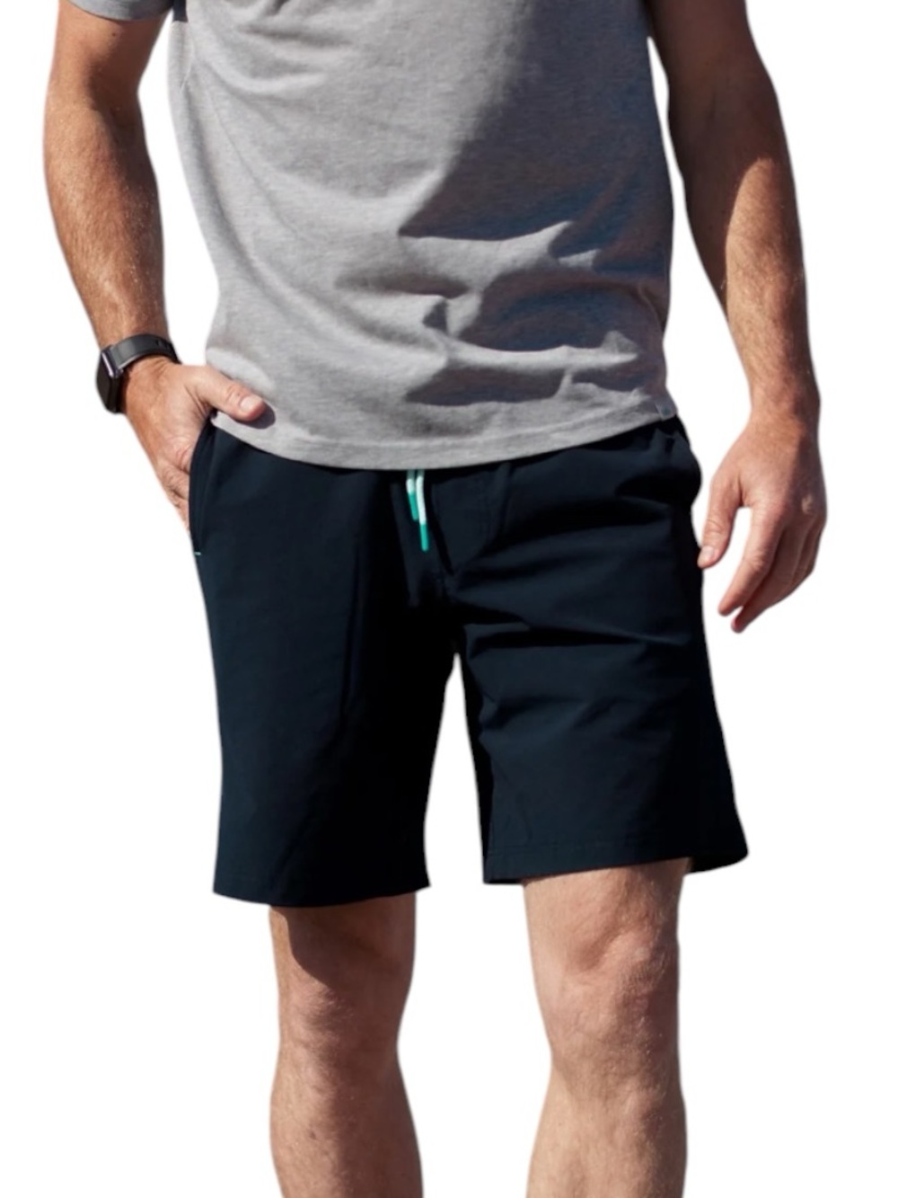 Myles Apparel Everyday Short Black Mens Size Medium M 8" Inseam